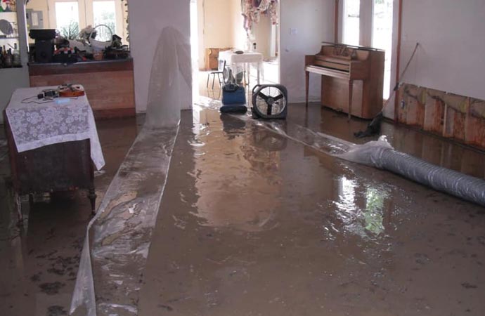 flood damaged property