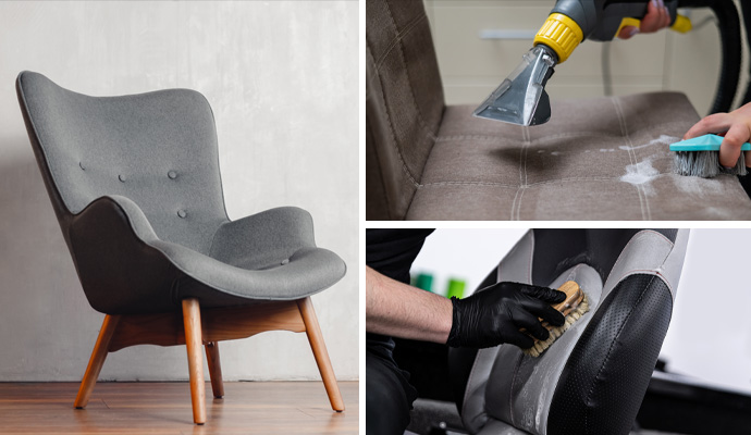 Clean chair, chair cleaning, and car seat cleaning