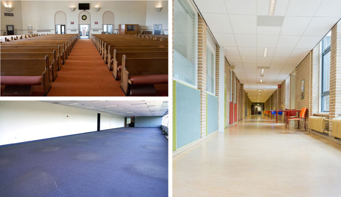 Different commercial space restoration service