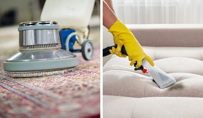 Rug cleaning and upholstery cleaning