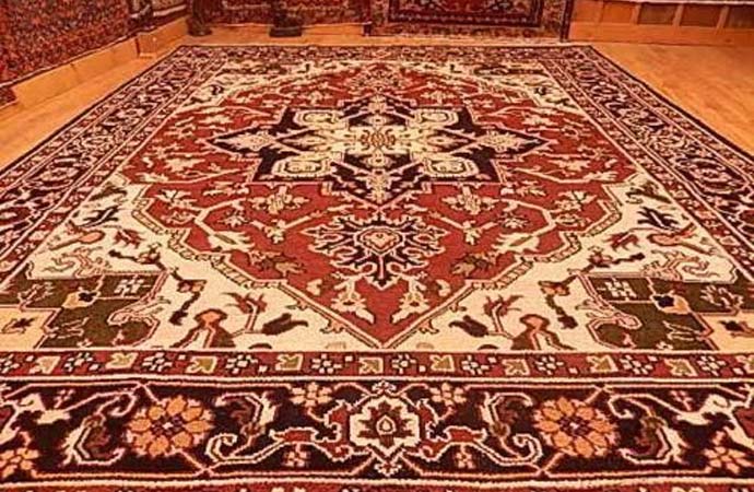 Clean rug on floor