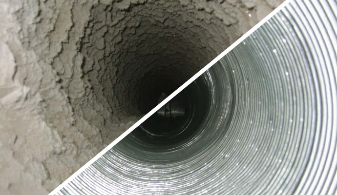 Dirty duct system