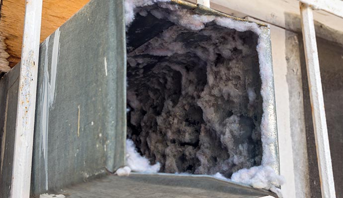 Fiberglass lined duct