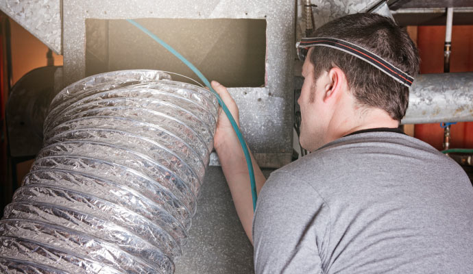 Professional air duct cleaning