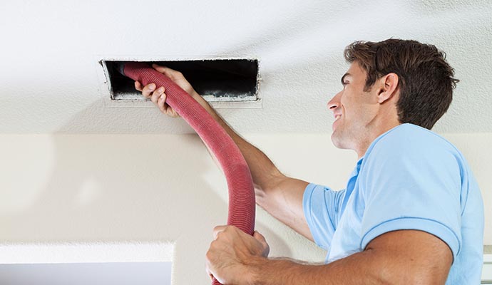 Professional cleaning duct