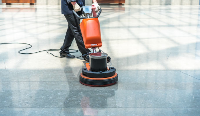 Professional floor cleaning