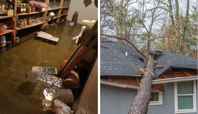 Storm and flood damage restoration